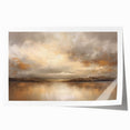 Abstract landscape wall art print showcasing vibrant colors and fluid shapes, rolled for easy display and shipping, perfect for modern home decor.