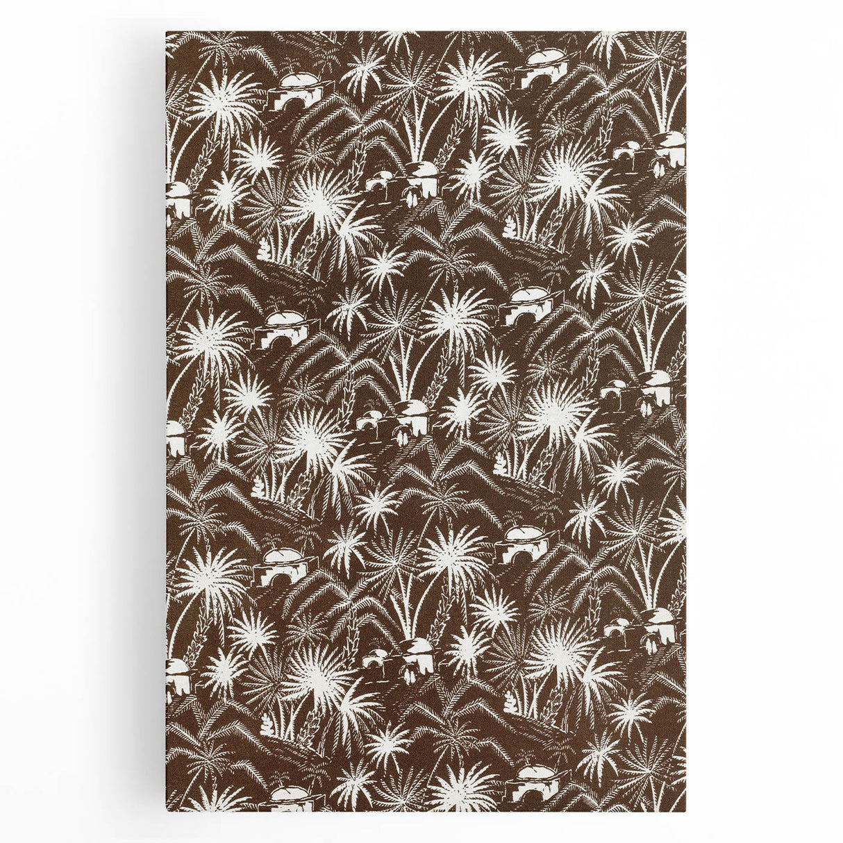 Elegant Palm Grove Art Deco Wall Art – Brown & White Vintage Print