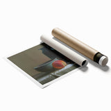 Extra large rolled print featuring a variety of colorful fruits in a floral design.