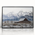 Black-framed acrylic artwork featuring a serene landscape design, showcasing lush greenery and a tranquil sky, perfect for enhancing home decor.