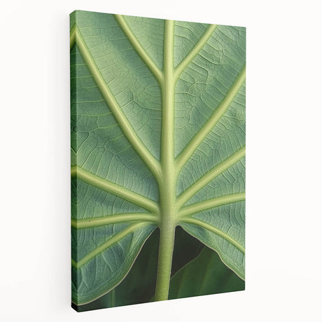 Close-up floral image with vibrant pink and green tones on stretched canvas, suitable for kitchen wall art.