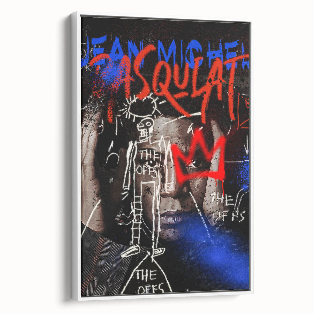 Basquiat Pop Art Wall Art - Bold Graffiti-Inspired Canvas Print