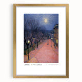 Extra large abstract art print with textured brush strokes in neutral tones on a gold-framed canvas.
