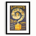 Vintage Lipton's Tea Ad | Classic Retro Tea Advertisement Art