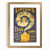 Vintage Lipton's Tea Ad | Classic Retro Tea Advertisement Art