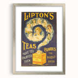 Vintage Lipton's Tea Ad | Classic Retro Tea Advertisement Art