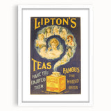 Vintage Lipton's Tea Ad | Classic Retro Tea Advertisement Art