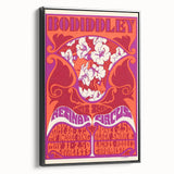 Vintage Bo Diddley Retinal Circus Poster 1975 - Retro Music Art