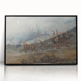 Historic Realism Art | The London Dumphries Royal Mail Coach Scene Print