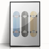 Skateboard Wall Art - Boys Room Wall Art Kids Wall Art Prints