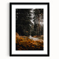 Extra large abstract art print featuring vibrant autumn colors and textured patterns on a black framed canvas.