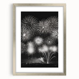 Textured art print featuring abstract swirls in cool blue and white tones, framed in silver, ideal for bedroom wall decor.