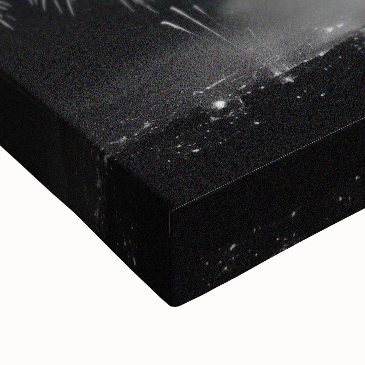 Large art of a winter landscape on stretched canvas in black and white tones, suitable for bedroom wall decor.