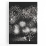 Black and white large art canvas depicting a winter scene, ideal for kitchen wall art.
