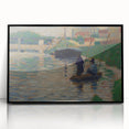 Seurat’s View of the Seine - Impressionist River Landscape Wall Art