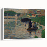 Seurat’s View of the Seine - Impressionist River Landscape Wall Art