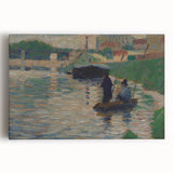 Seurat’s View of the Seine - Impressionist River Landscape Wall Art