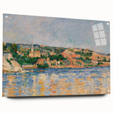 Cézanne’s Village at the Water’s Edge - Impressionist Wall Art