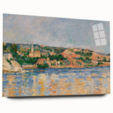 Cézanne’s Village at the Water’s Edge - Impressionist Wall Art