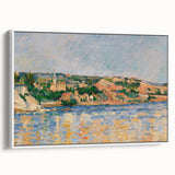 Cézanne’s Village at the Water’s Edge - Impressionist Wall Art
