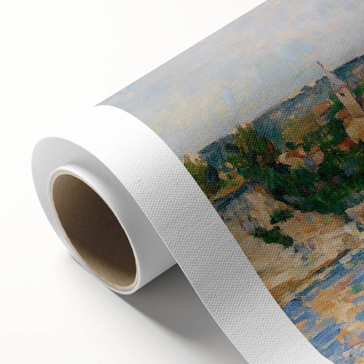 Cézanne’s Village at the Water’s Edge - Impressionist Wall Art