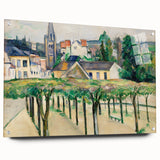 Cézanne’s Village Square - Classic French Impressionist Wall Art