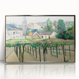Cézanne’s Village Square - Classic French Impressionist Wall Art