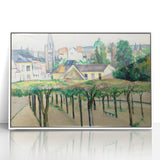 Cézanne’s Village Square - Classic French Impressionist Wall Art