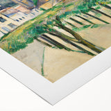 Cézanne’s Village Square - Classic French Impressionist Wall Art