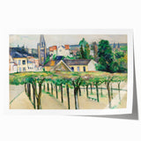 Cézanne’s Village Square - Classic French Impressionist Wall Art
