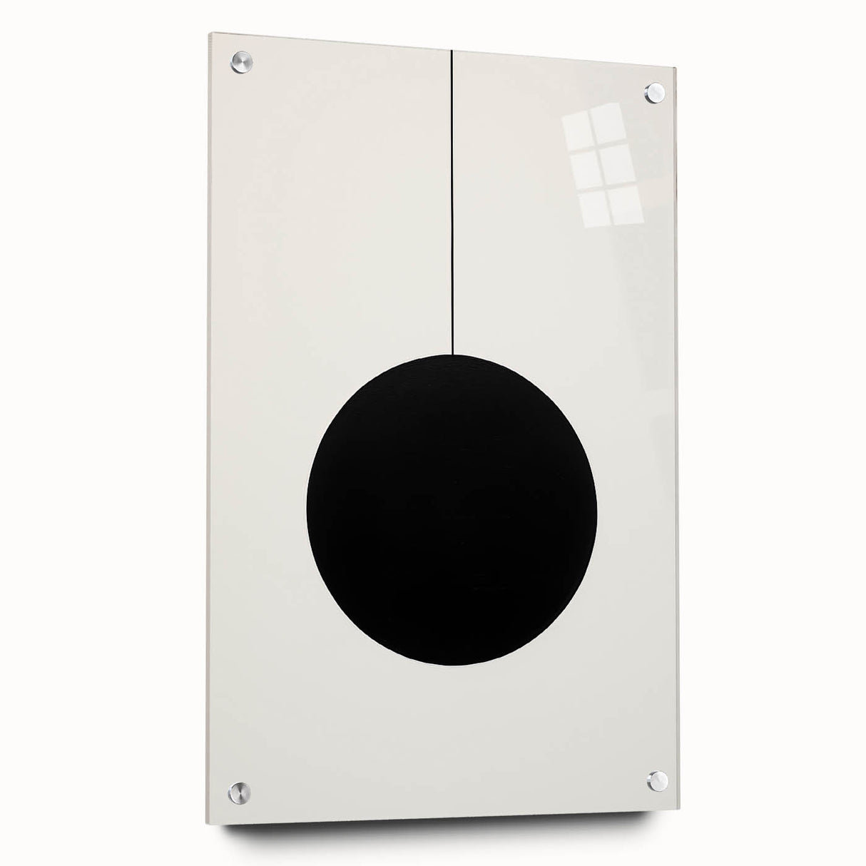 Modern Dining Room Art – Minimalist Black & White Canvas Print