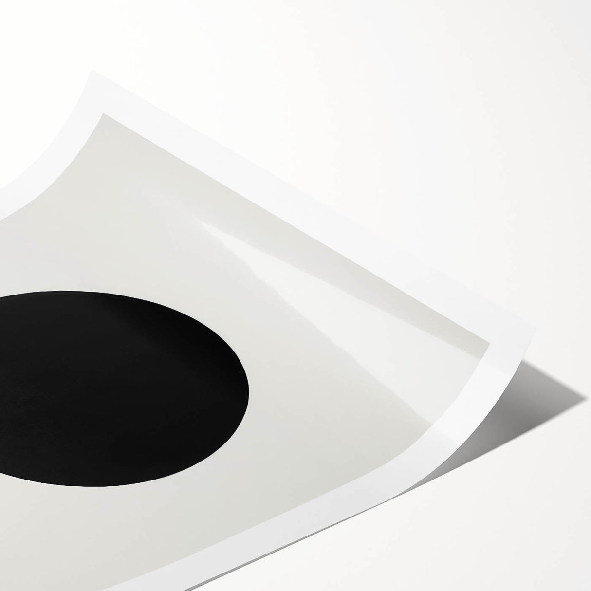 Modern Dining Room Art – Minimalist Black & White Canvas Print
