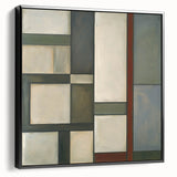 Abstract geometric framed canvas art showcasing a modern design in black, highlighting sharp angles and lines, perfect for contemporary home decor accents.