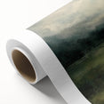 Abstract landscape wall art on rolled canvas, showcasing vibrant colors and fluid shapes, ideal for modern home decor or office spaces, packaged securely in a cardboard tube for safe delivery.
