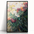 Impressionist Garden Floral Art - Chrysanthemums by Gustave Caillebotte