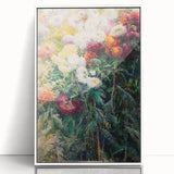 Impressionist Garden Floral Art - Chrysanthemums by Gustave Caillebotte