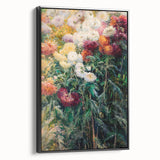 Impressionist Garden Floral Art - Chrysanthemums by Gustave Caillebotte