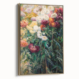 Impressionist Garden Floral Art - Chrysanthemums by Gustave Caillebotte