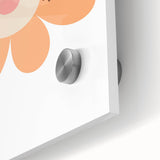 Girls Bedroom Art - Happy Daisy Kids Room Wall Decor