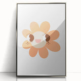 Girls Bedroom Art - Happy Daisy Kids Room Wall Decor