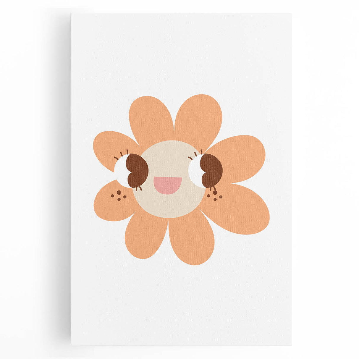 Girls Bedroom Art - Happy Daisy Kids Room Wall Decor