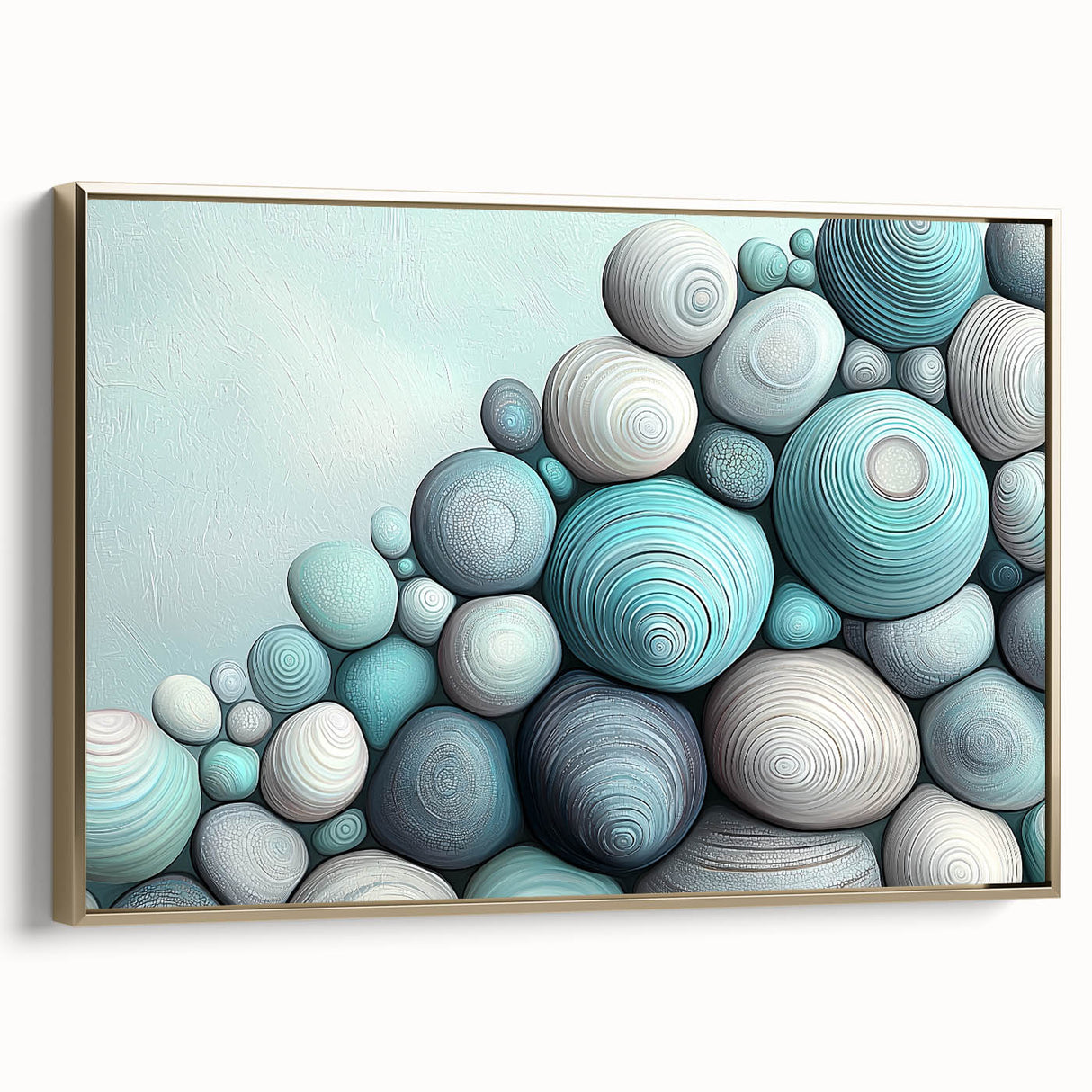Framed canvas featuring a close-up nature landscape in muted green and brown tones, ideal for bedroom wall art.