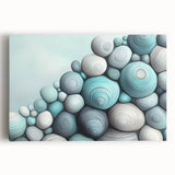 Black and white close-up photo of dew on leaves on a large stretched canvas, ideal for kitchen wall art.