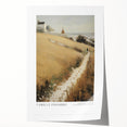 Extra large rolled canvas print featuring a floral design in soft pastel shades.
