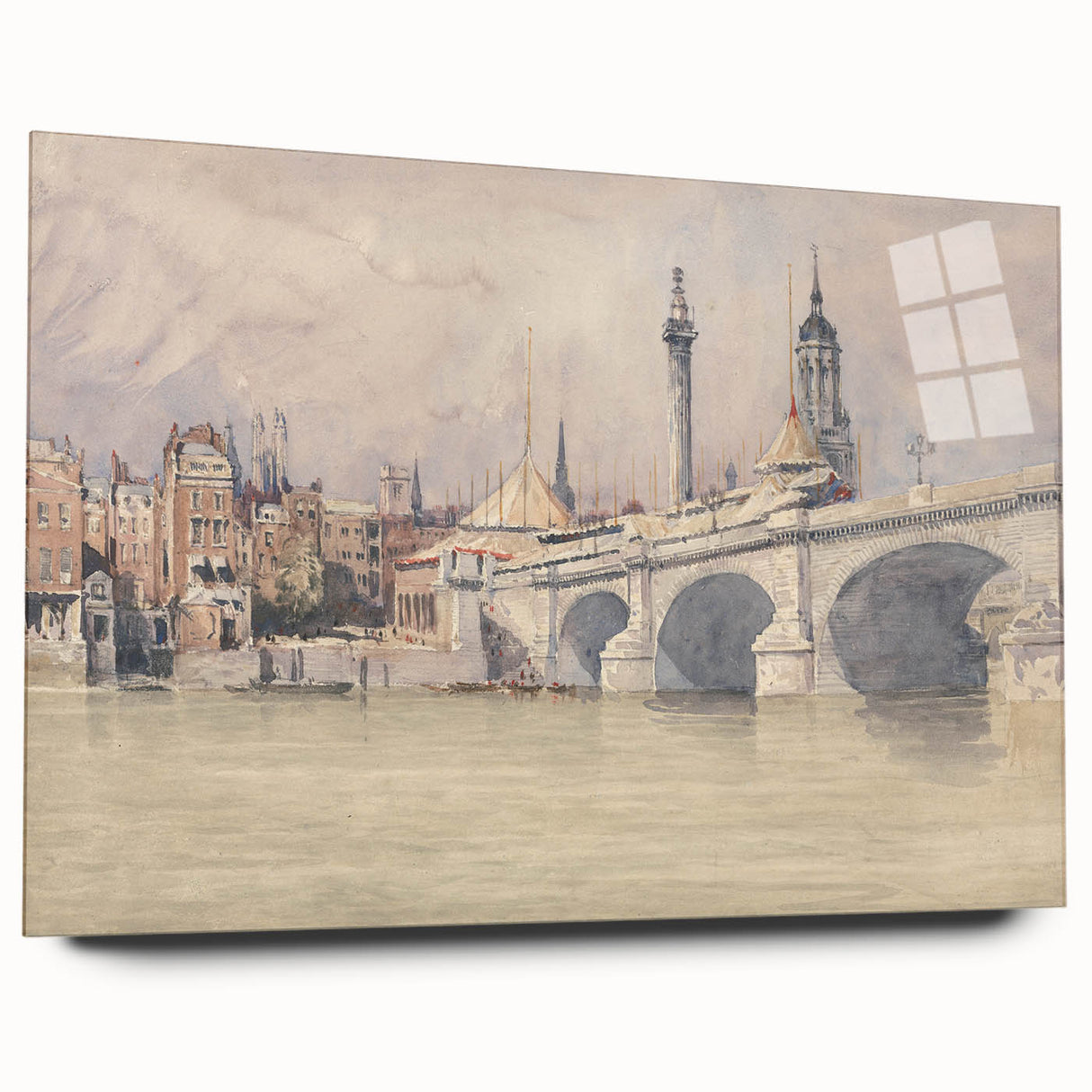 Historic Realism Art | Opening of the New London Bridge by David Cox Print