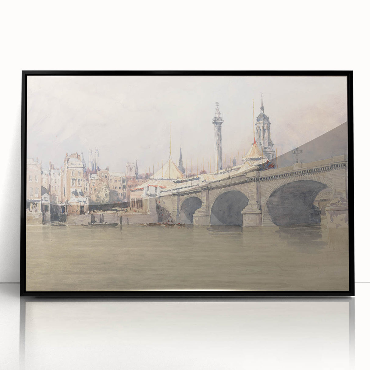 Historic Realism Art | Opening of the New London Bridge by David Cox Print
