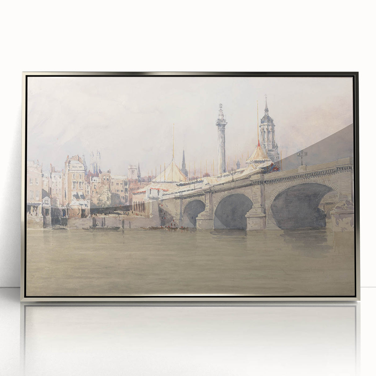 Historic Realism Art | Opening of the New London Bridge by David Cox Print