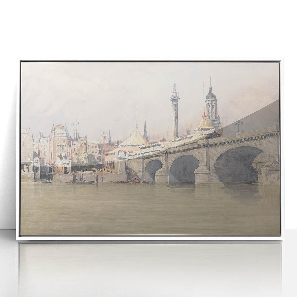 Historic Realism Art | Opening of the New London Bridge by David Cox Print