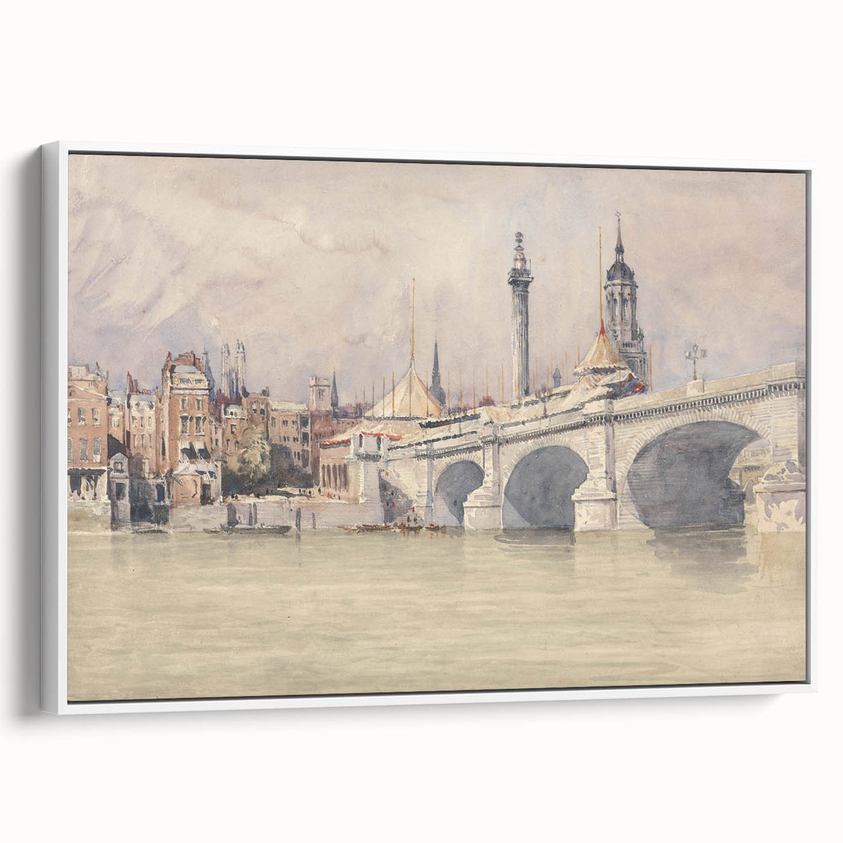 Historic Realism Art | Opening of the New London Bridge by David Cox Print
