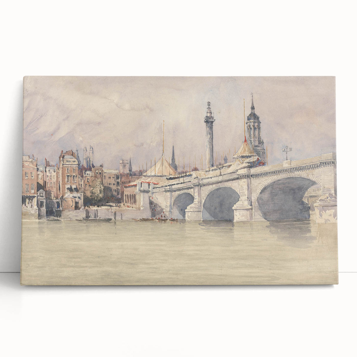 Historic Realism Art | Opening of the New London Bridge by David Cox Print